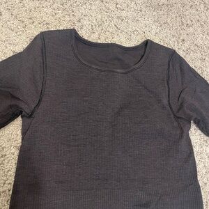 Charcoal Long Sleeve Lululemon Top